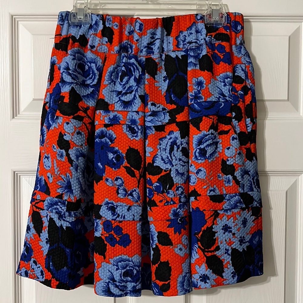 Floral Anthropologie skirt